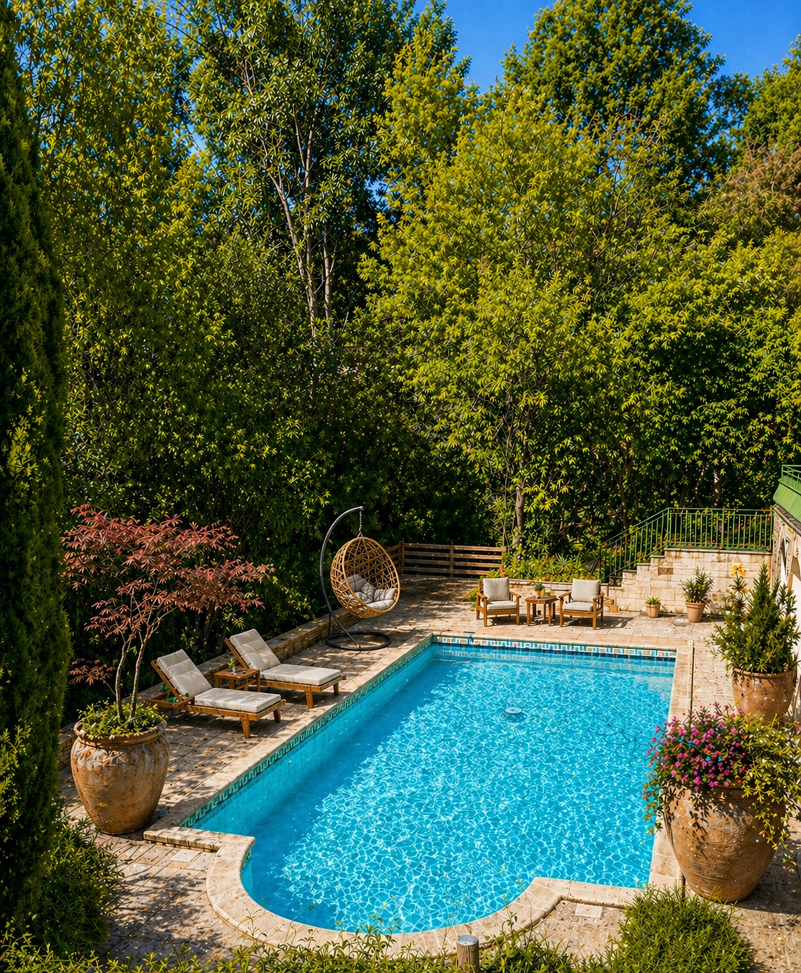 piscine gite cevennes moulin de salces jardin nature